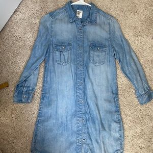 Long sleeve denim dress